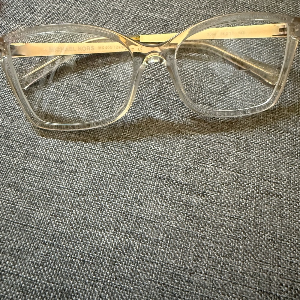 MICHAEL Michael Kors Cream Glasses with Classic Design